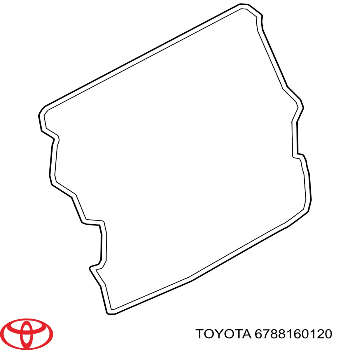 6788160120 Toyota уплотнитель багажника (двери 3/5-й задней)