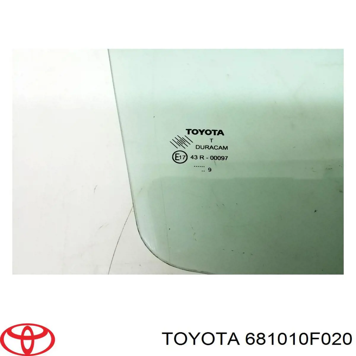 Купить 681010F020 Toyota Стекло двери передней правой