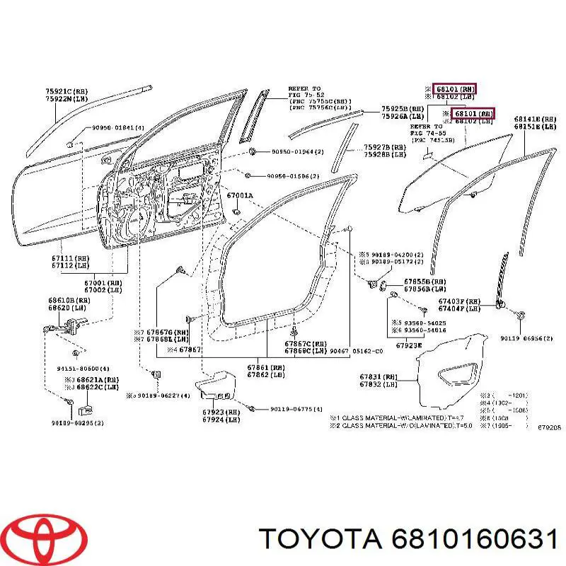 6810160631 Toyota 