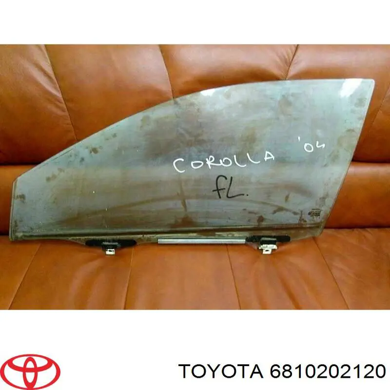 Стекло двери передней левой на Toyota Corolla E12U