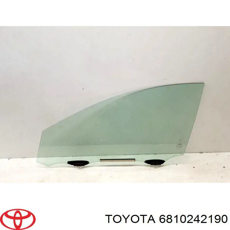 6810242190 Toyota vidro da porta dianteira esquerda