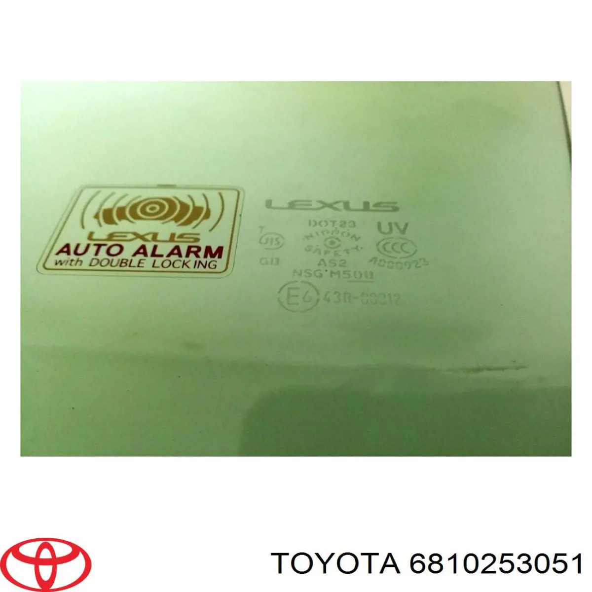 Окно (передней двери) двери Toyota 6810253051 цена, от 44.02 USD