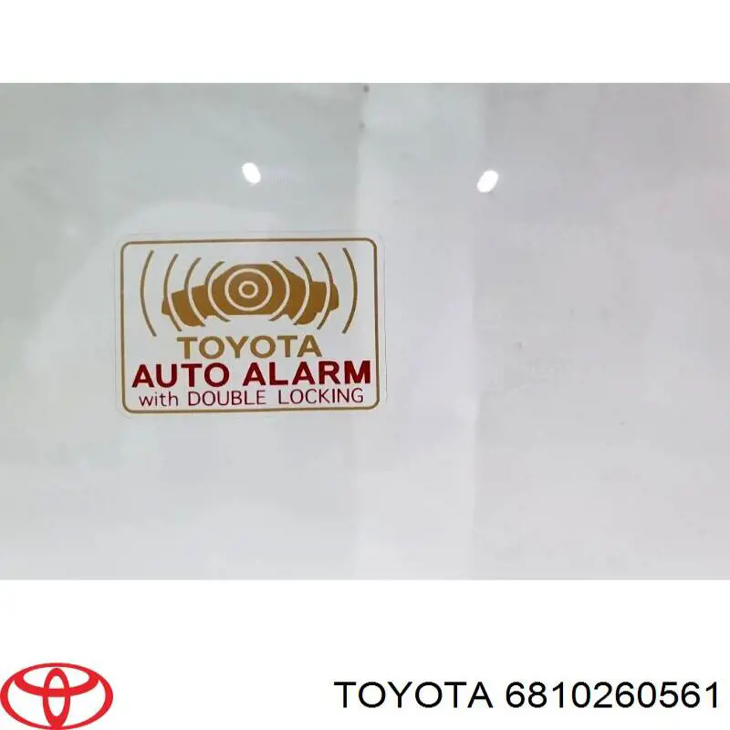 06810260561 Toyota стекло двери передней левой