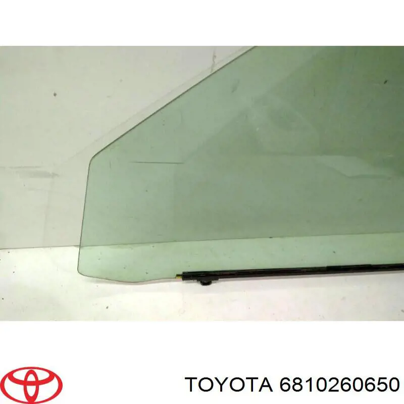 Стекло двери передней левой 6810260650 Toyota