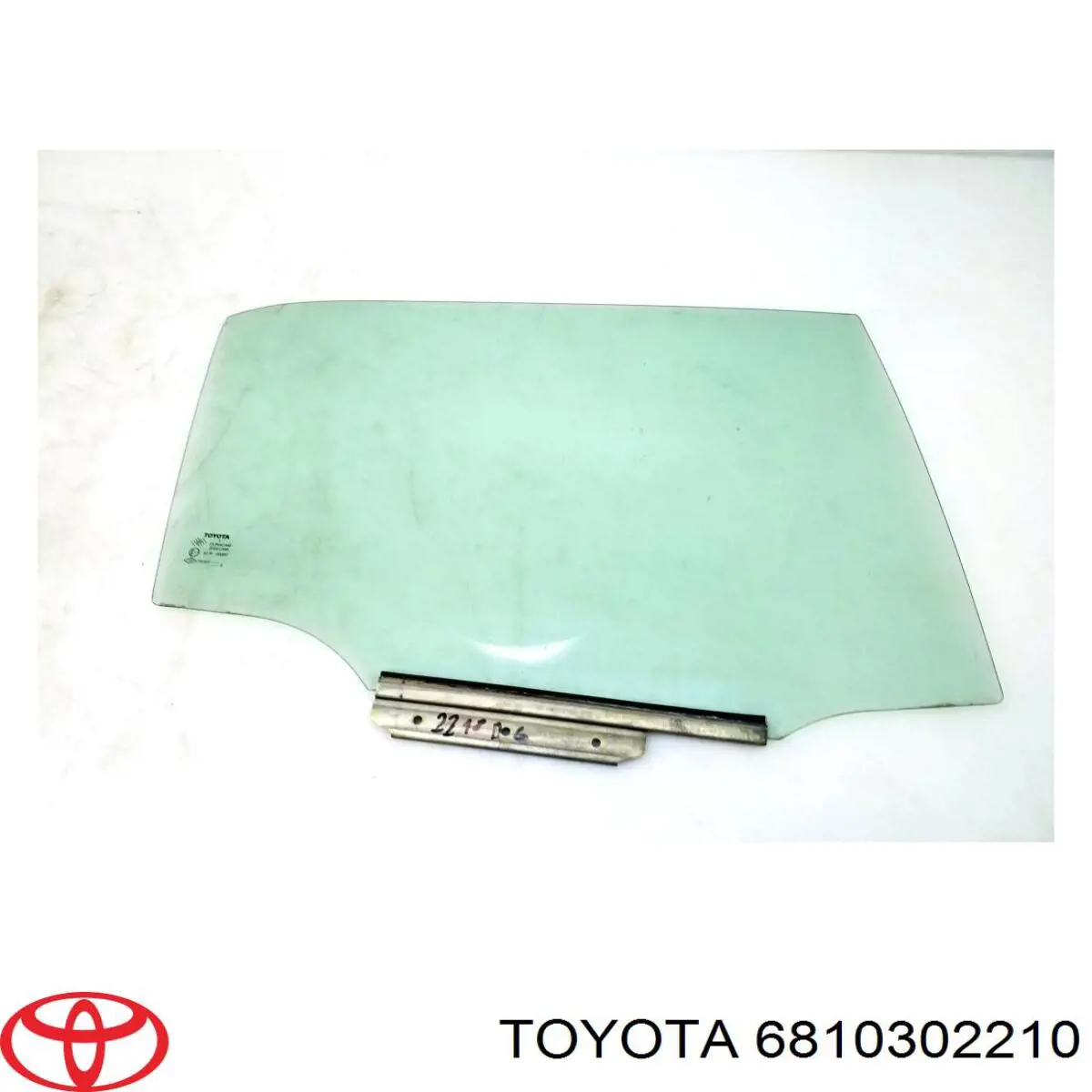 Vidro da porta traseira direita para Toyota Auris (E15)