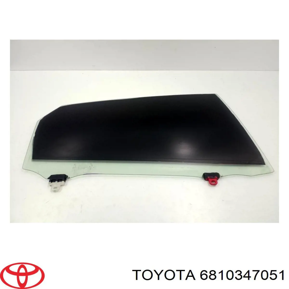 Vidro da porta traseira direita para Toyota Prius (ZVW30)