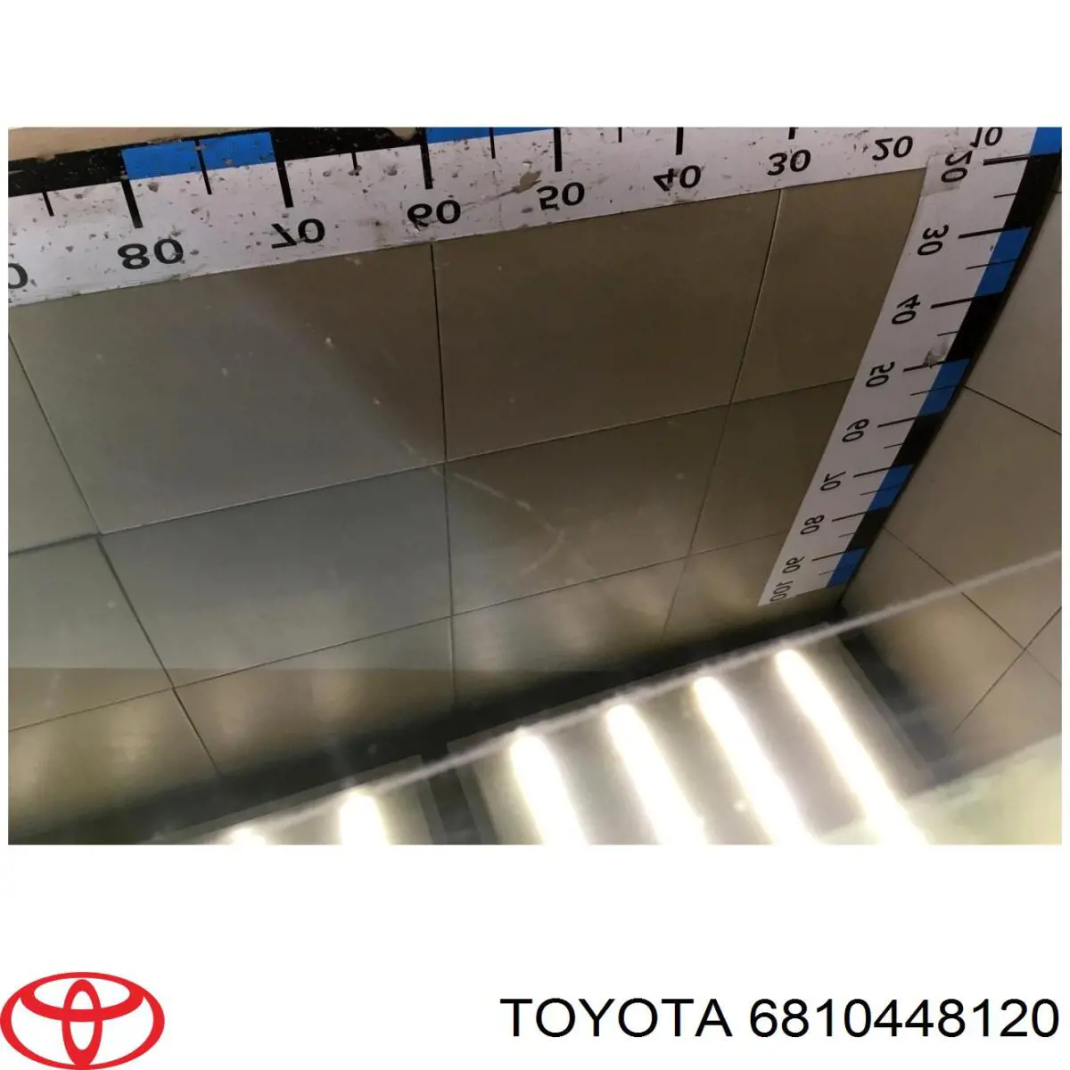 6810448120 Toyota vidro da porta traseira esquerda