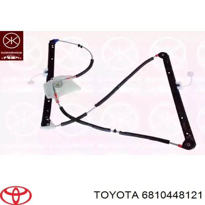 6810448121 Toyota стекло двери задней левой
