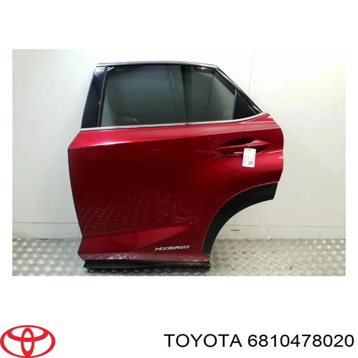 6810478020 Toyota vidro da porta traseira esquerda