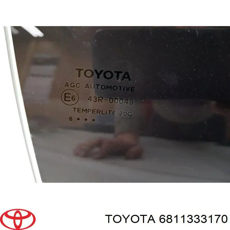 Окно задней двери Toyota 6811333170 цена, от 63.35 USD