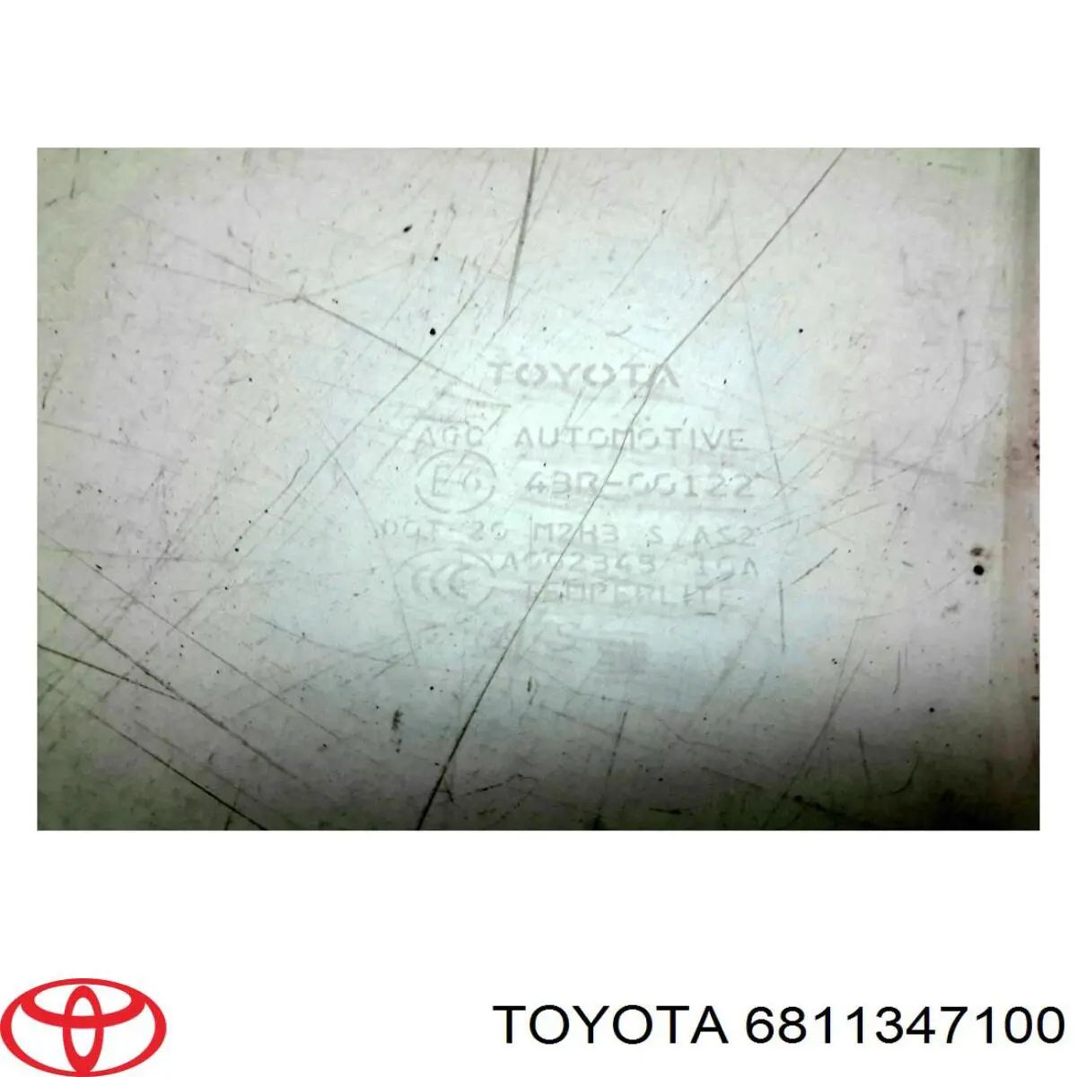 6811347100 Toyota стекло двери задней правой