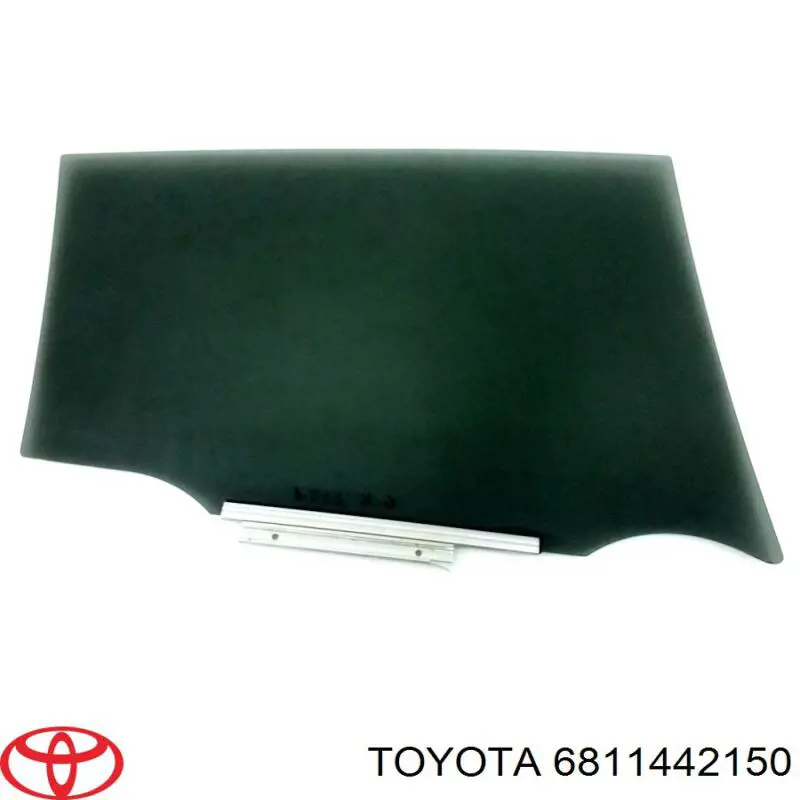 6811442150 Toyota стекло двери задней левой