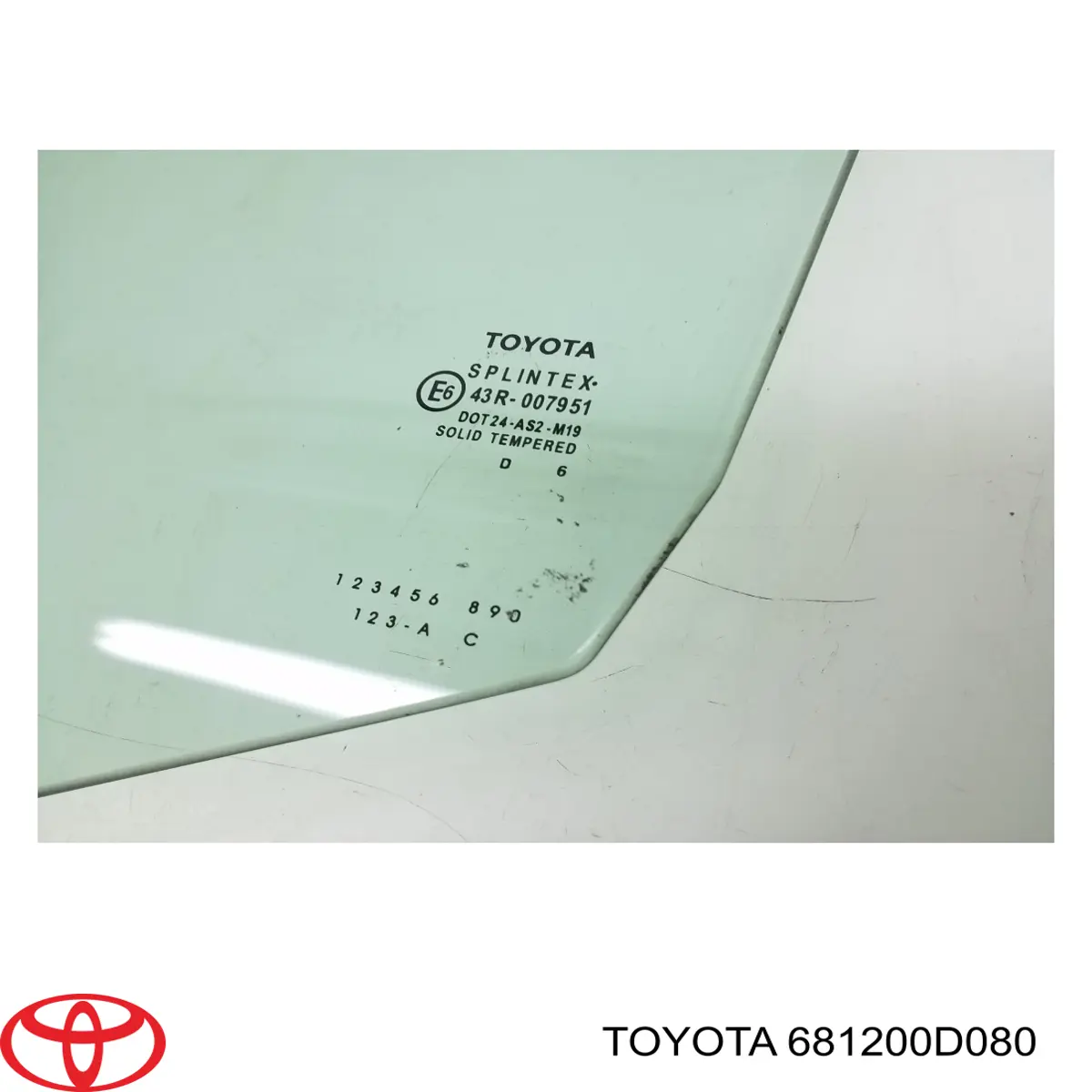 Окно (передней двери) двери Toyota 681200D082 цена, от 14.26 USD