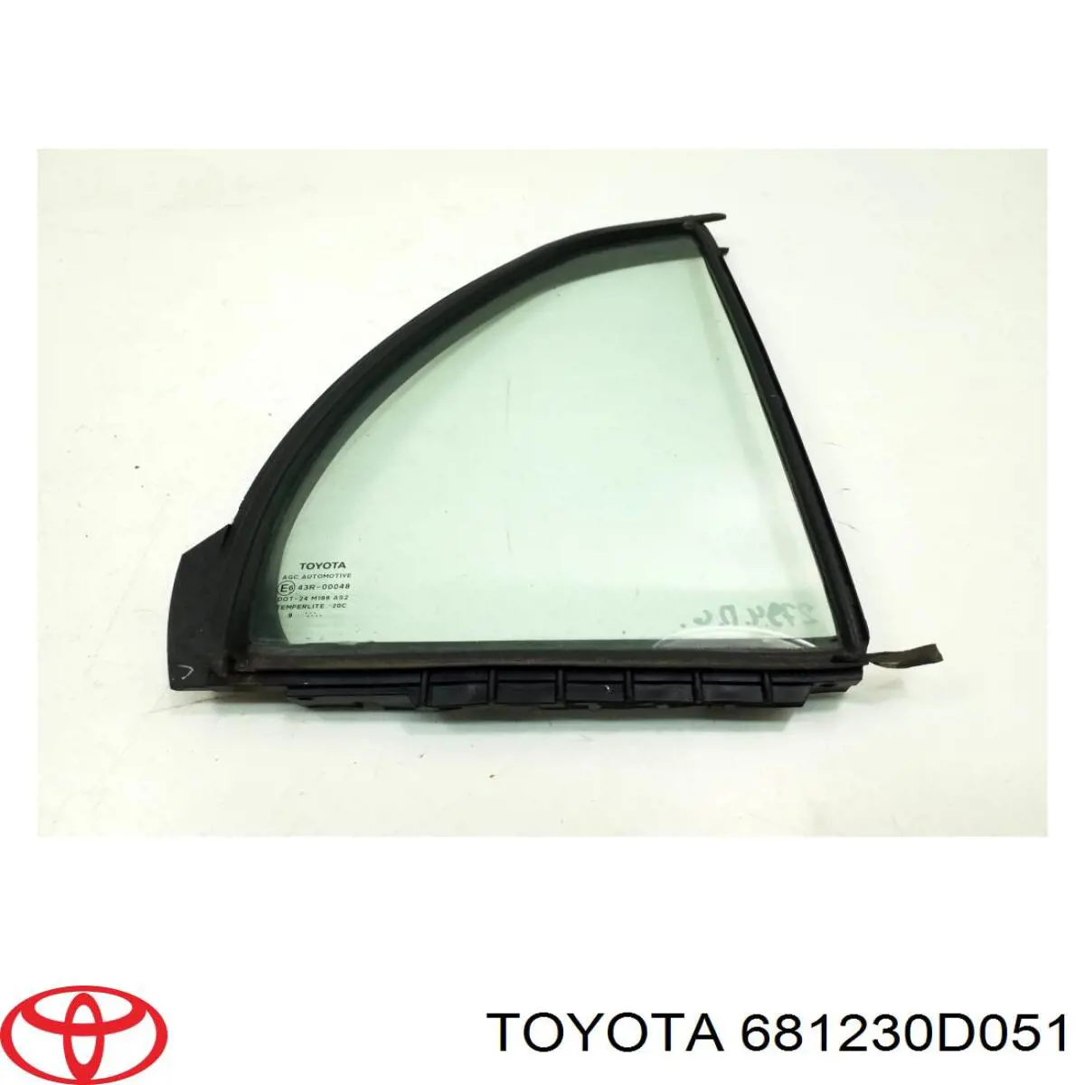681230D050 Toyota Стекло-форточка двери, задней, правой