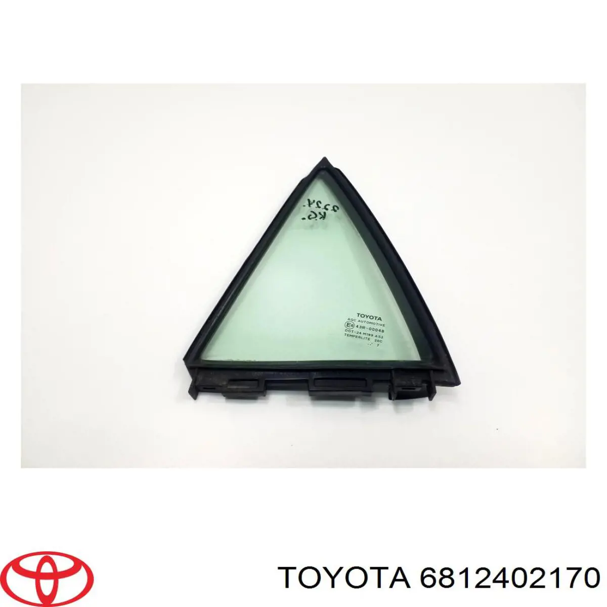 6812402170 Toyota стекло-форточка двери задней левой