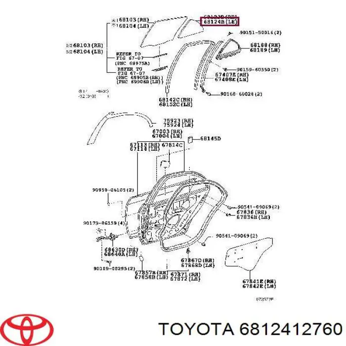  6812412760 Toyota