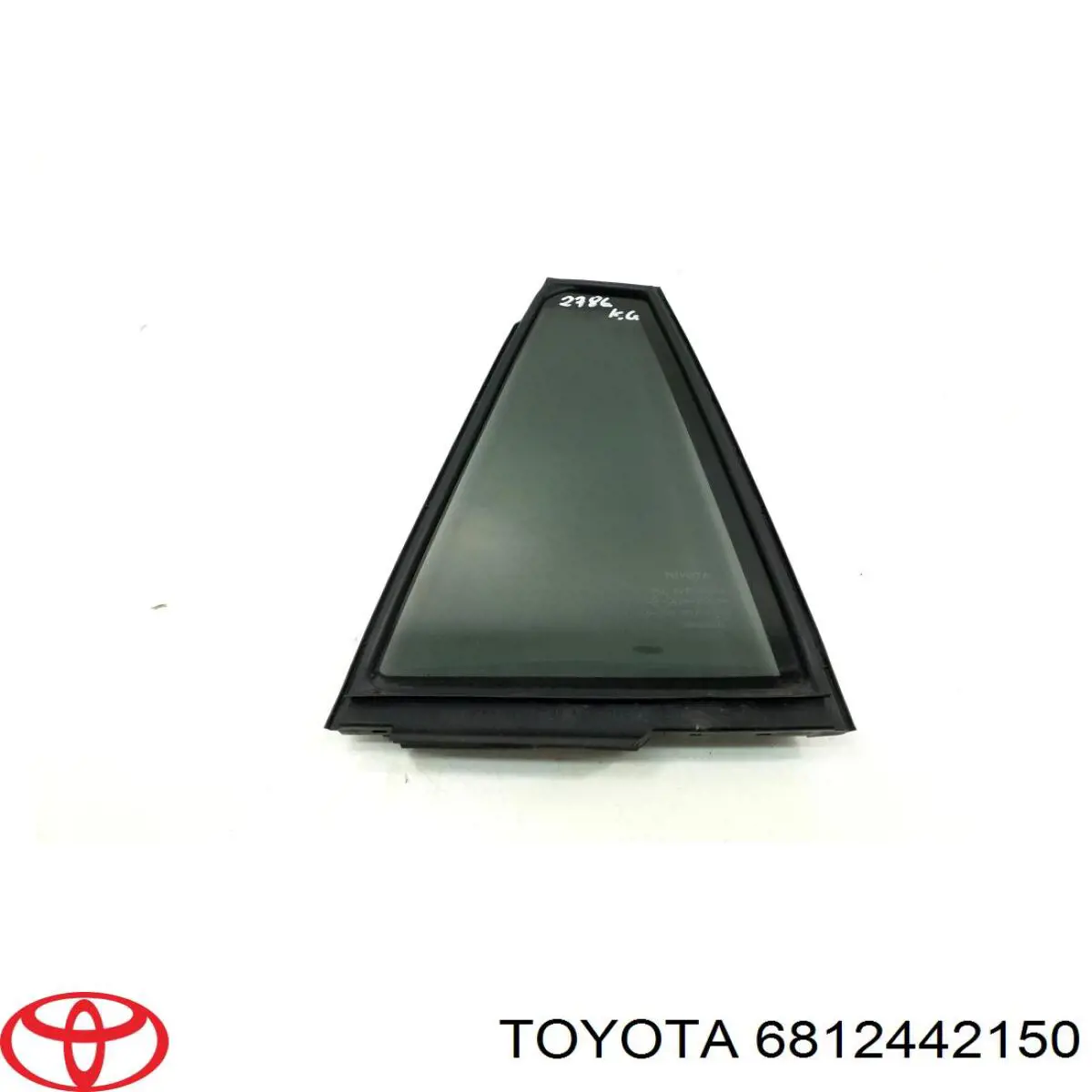 6812442150 Toyota стекло-форточка двери задней левой