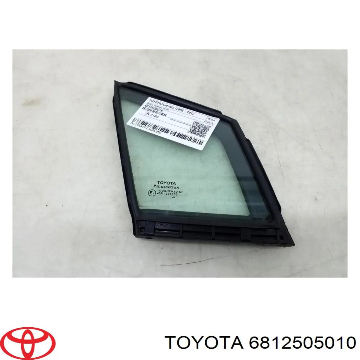 6812505010 Toyota стекло-форточка двери передней правой