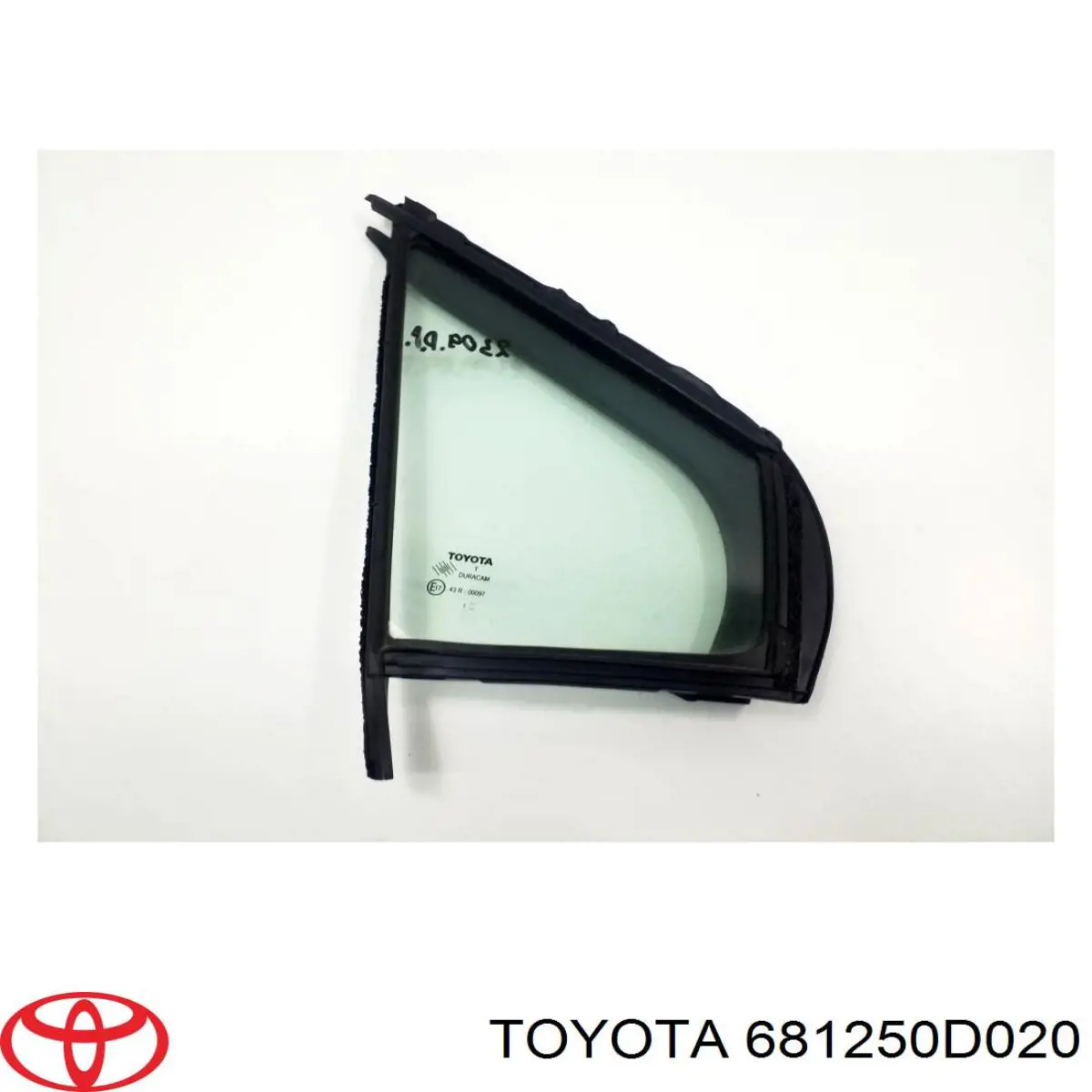 Стекло-форточка двери передней правой Toyota 681250D021 цена, от 12.67 USD