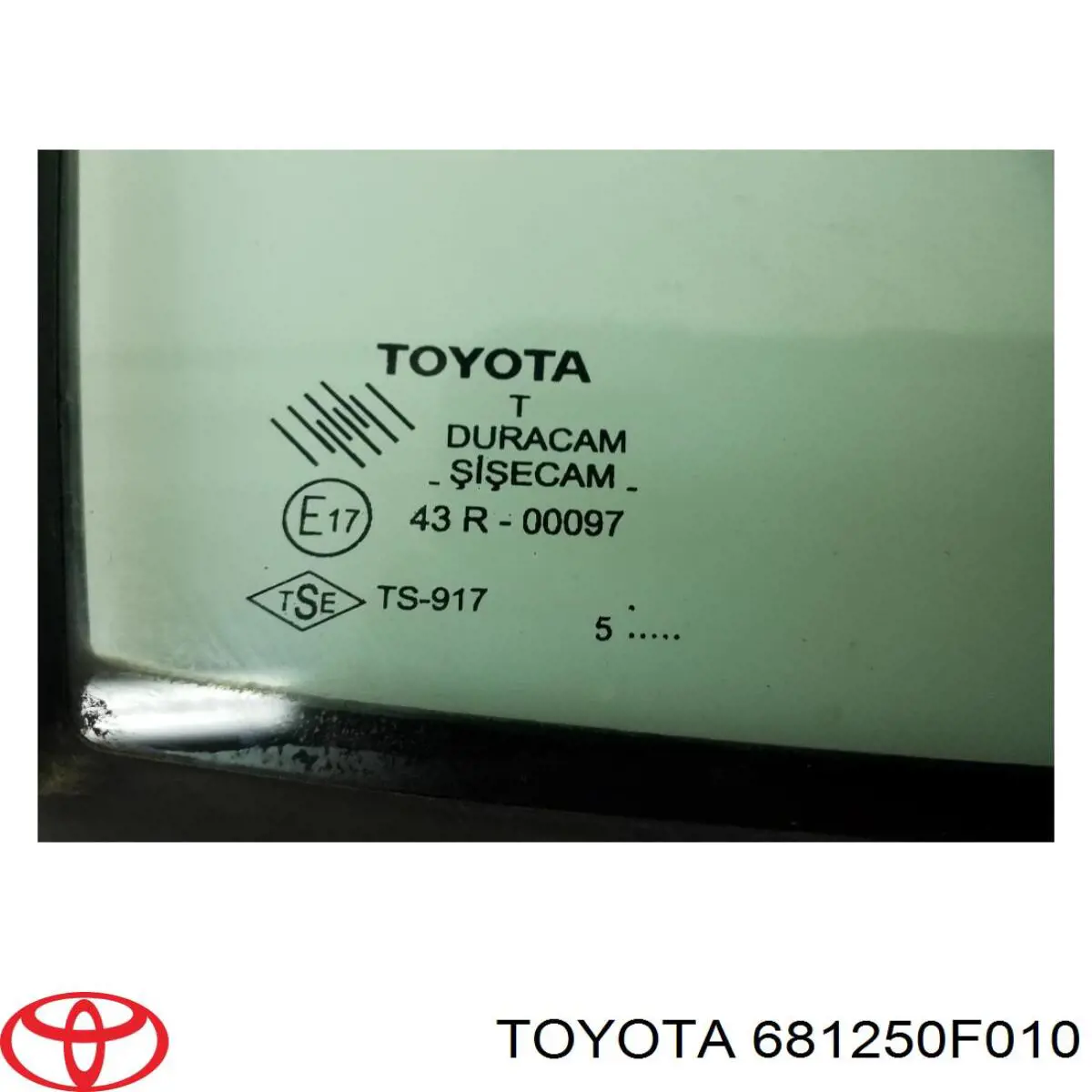 Стекло-форточка двери передней правой Toyota 681250F010 цена, от 12.67 USD