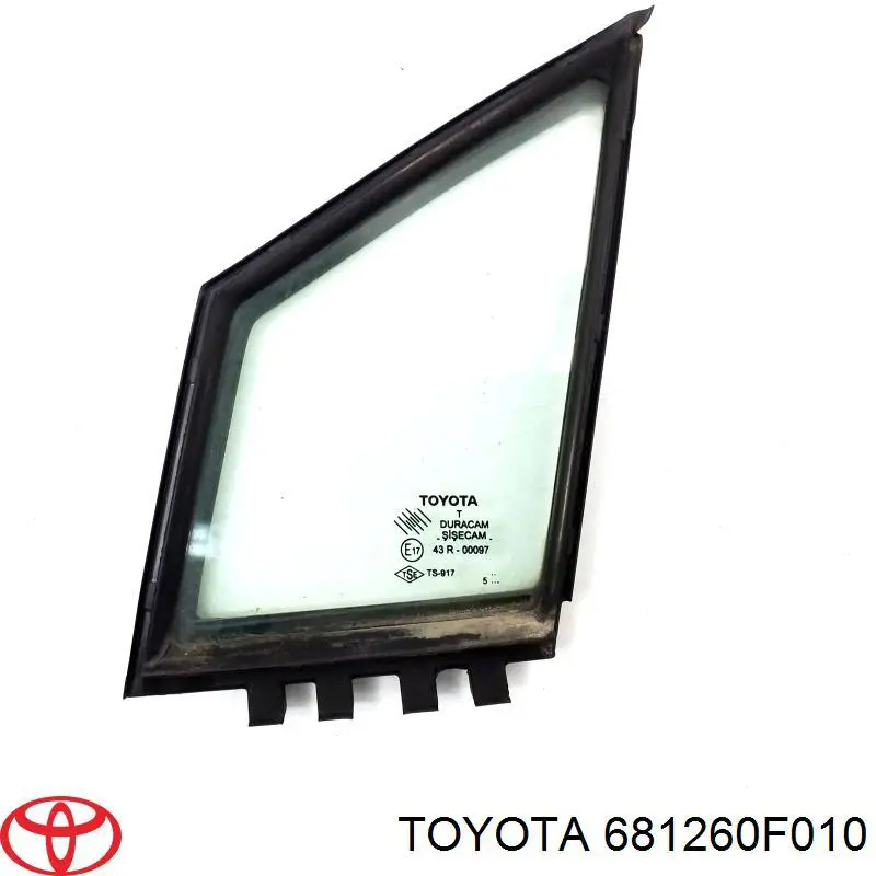 Стекло-форточка двери передней левой 681260F010 Toyota