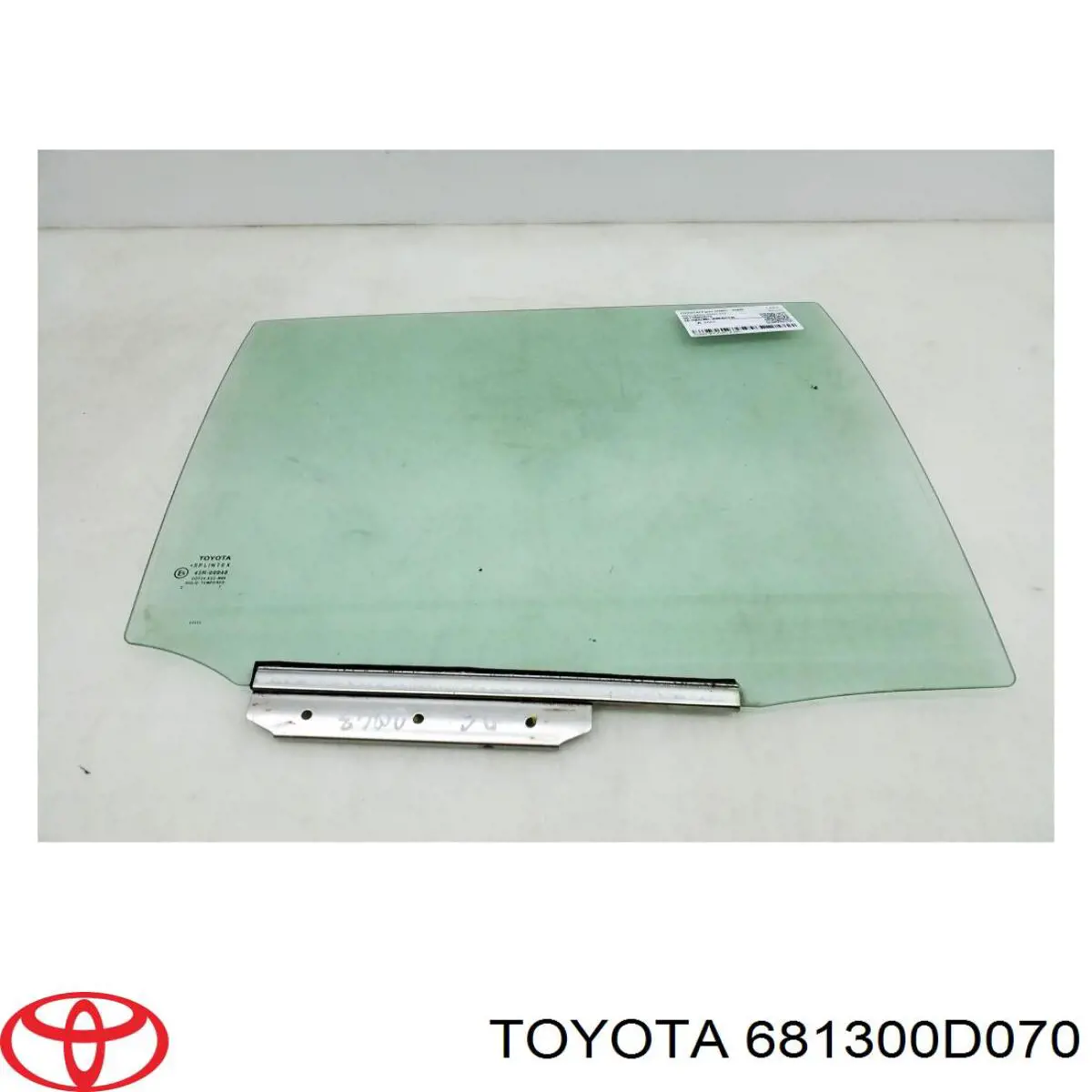 Vidro da porta traseira direita para Toyota Yaris (SP90)