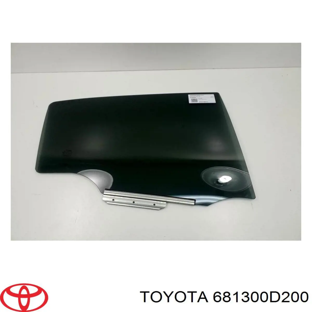 Vidro da porta traseira direita para Toyota Yaris (P13)