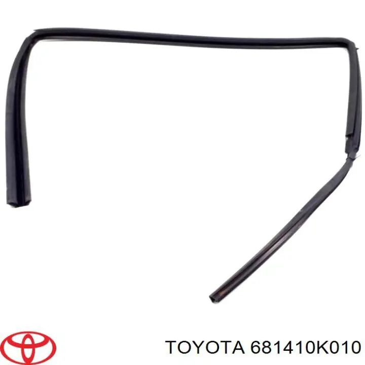 Guia de vidro de quadro da porta dianteira direita para Toyota Hilux (KUN25)