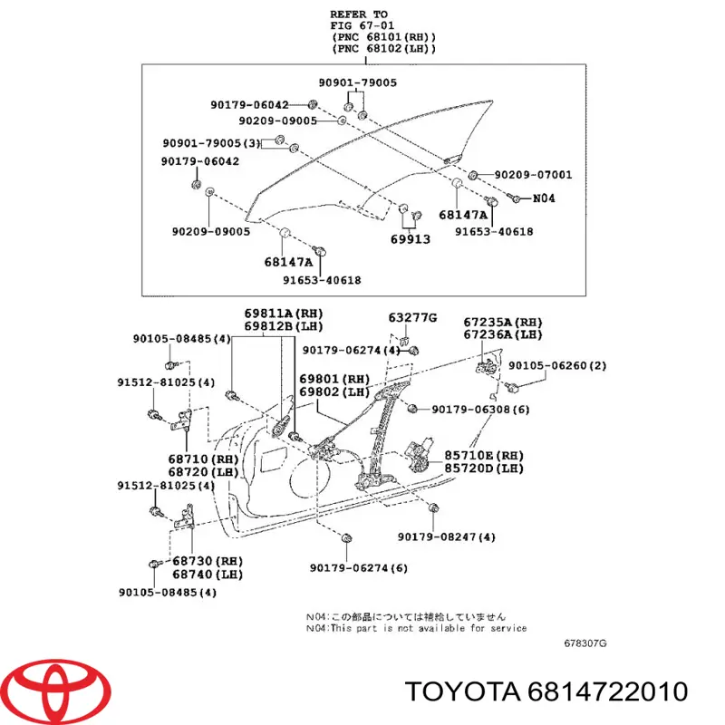 6814722010 Toyota 