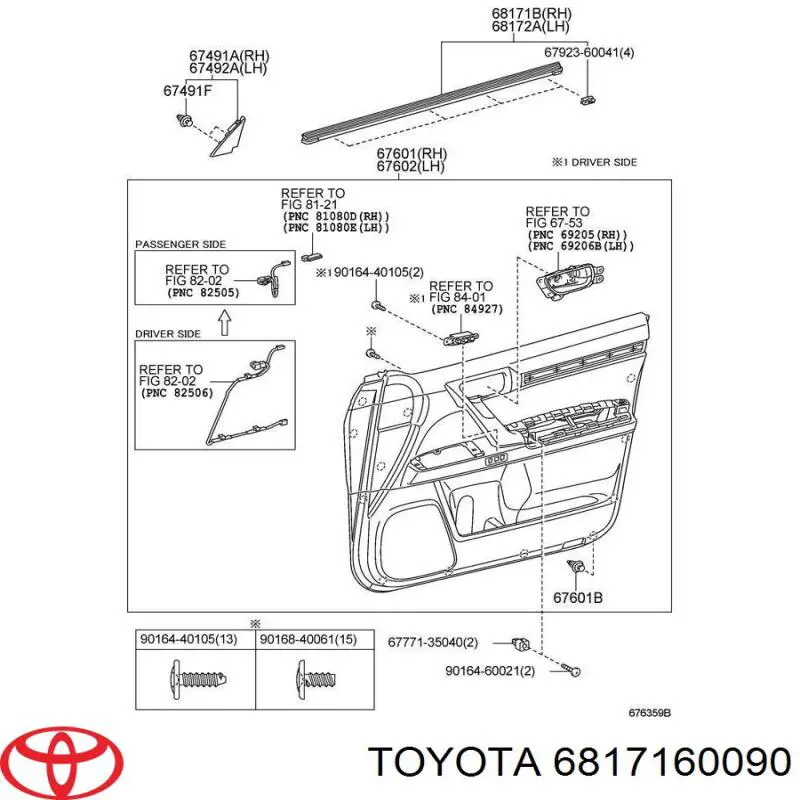  6817160090 Toyota