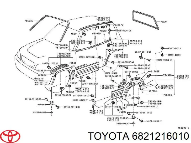  6821216010 Toyota