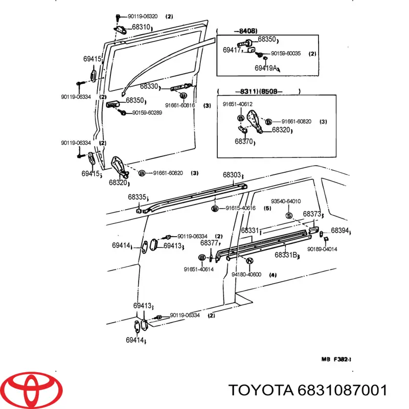  6831087001 Toyota