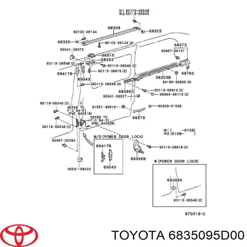  6835095D00 Toyota