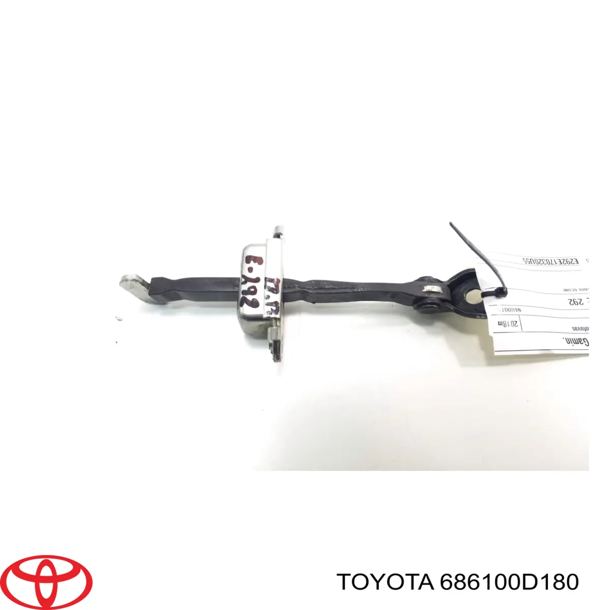 686100D180 Toyota Ограничитель открывания двери передний левый