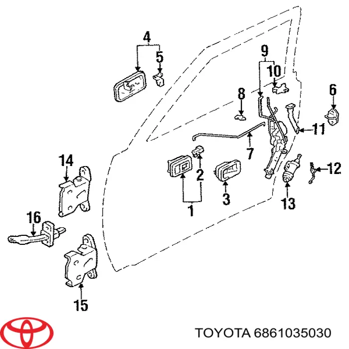 6861035030 Toyota 