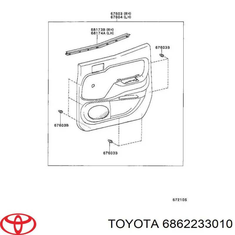  6862233010 Toyota