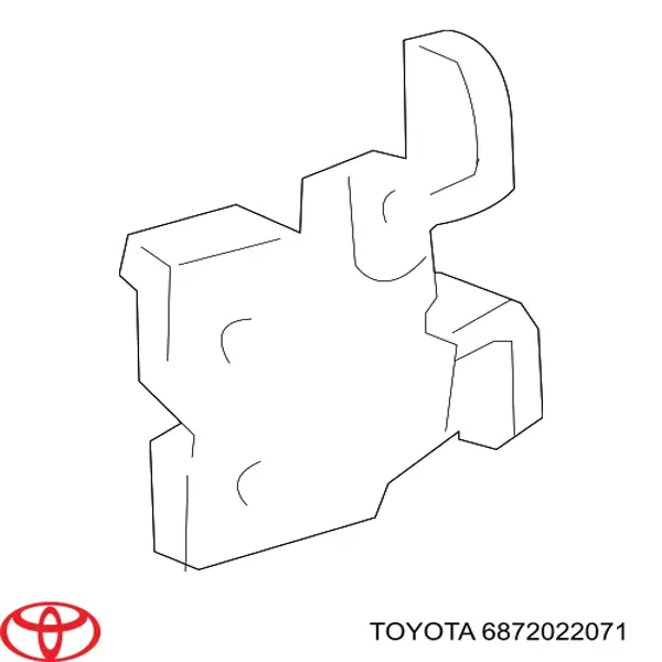 Петля двери передней Toyota 6872022071