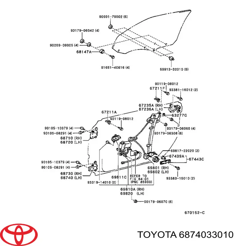  6874033010 Toyota