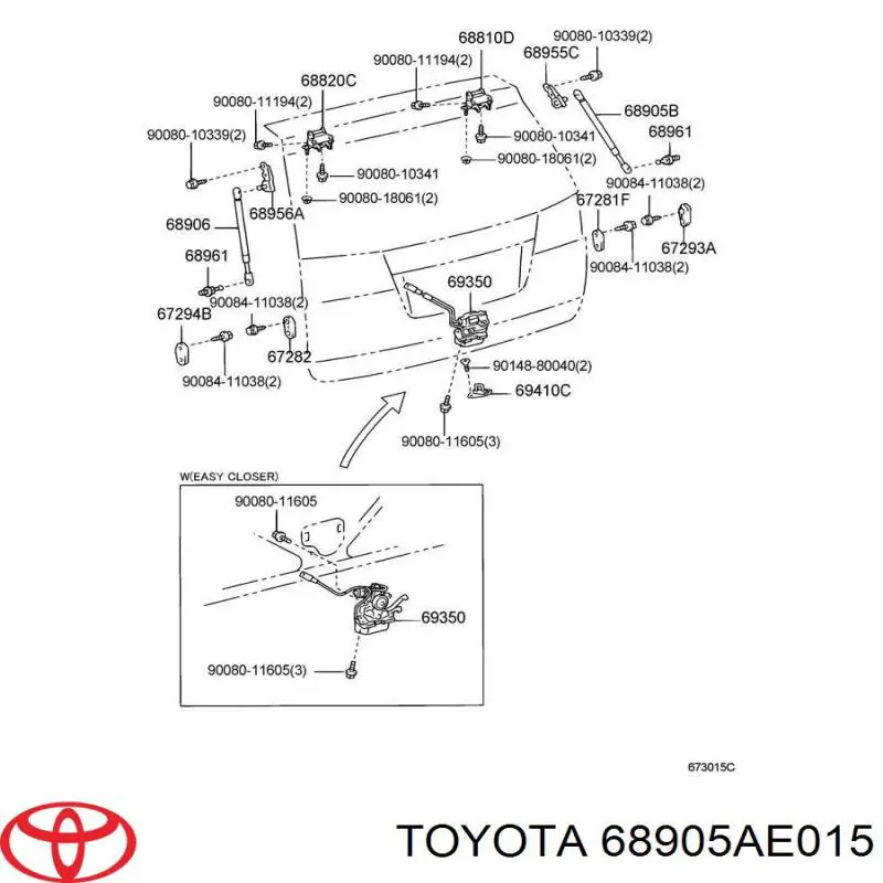 68905AE015 Toyota 