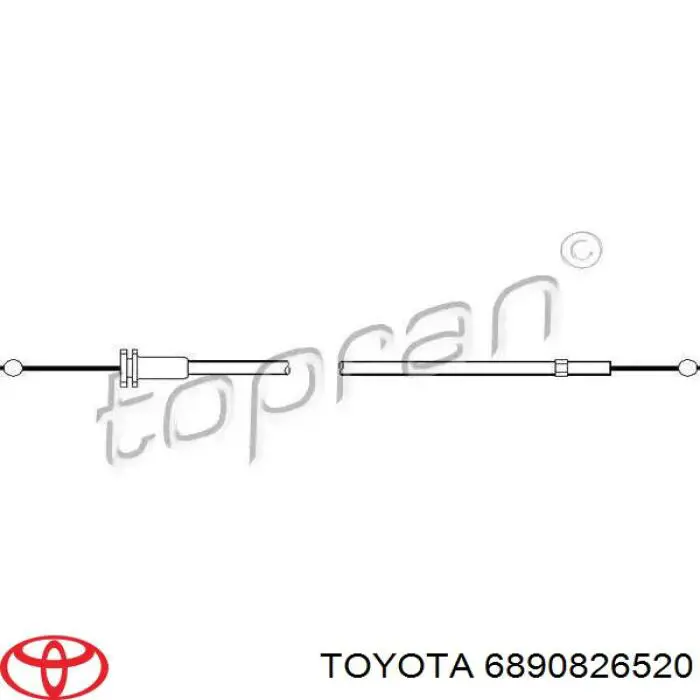 Амортизатор крышки багажника (двери 3/5-й задней) на Toyota Hiace III 
