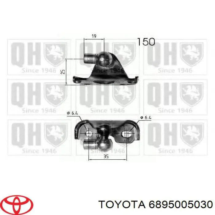 Amortiguador de maletero 6895005030 Toyota