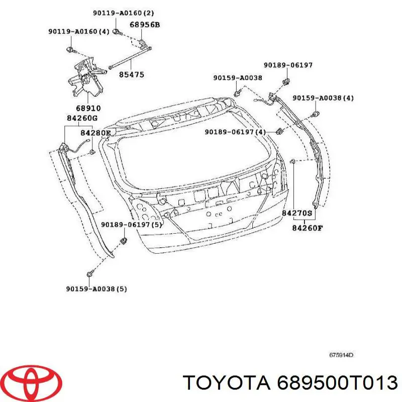  689500T013 Toyota