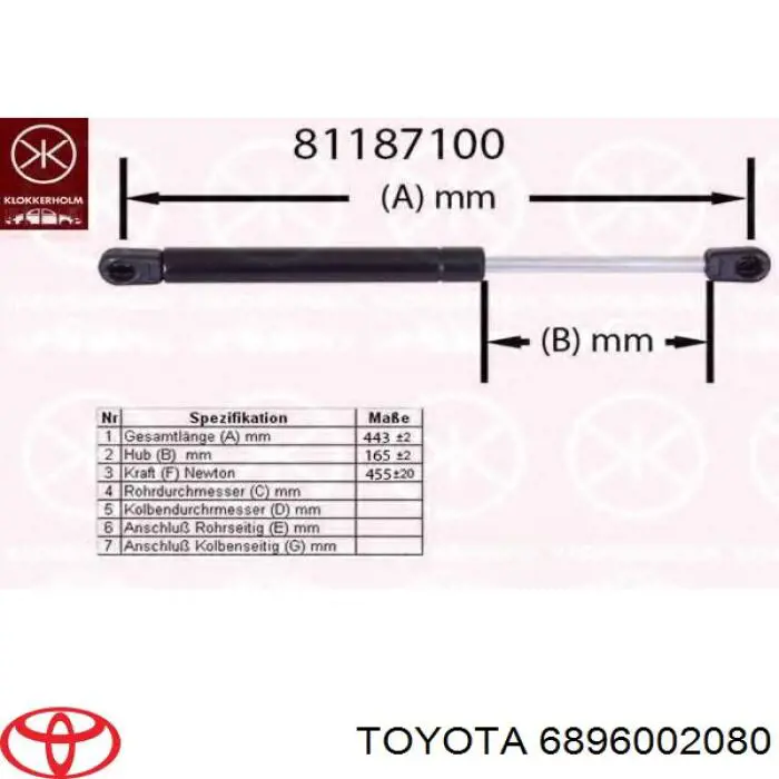 6896002080 Toyota