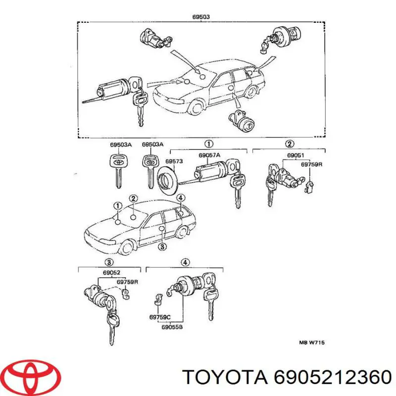  6905212360 Toyota