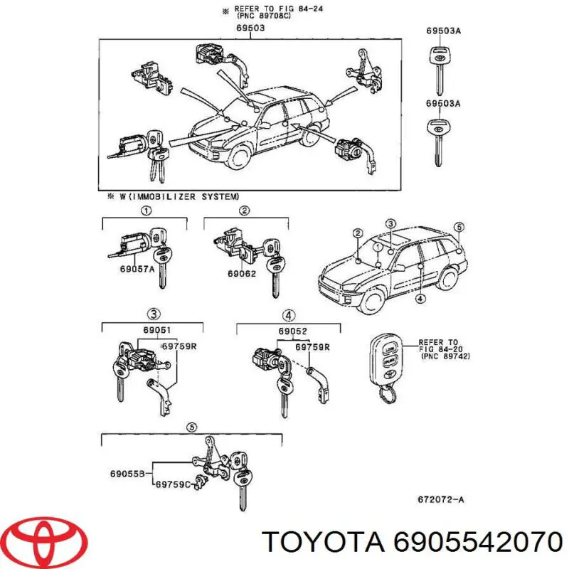 6905542070 Toyota 