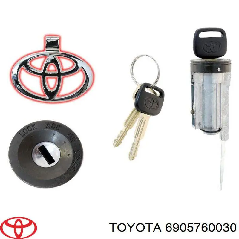 Купить 6905760030 Toyota Личинка замка зажигания
