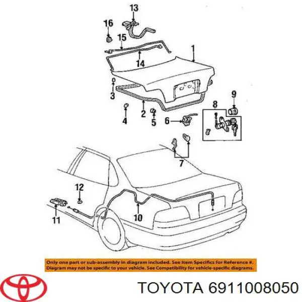 Купить 6911008050 Toyota 