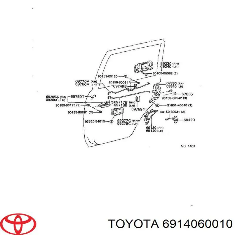  Toyota 6914060010 цена, от 321.86 USD