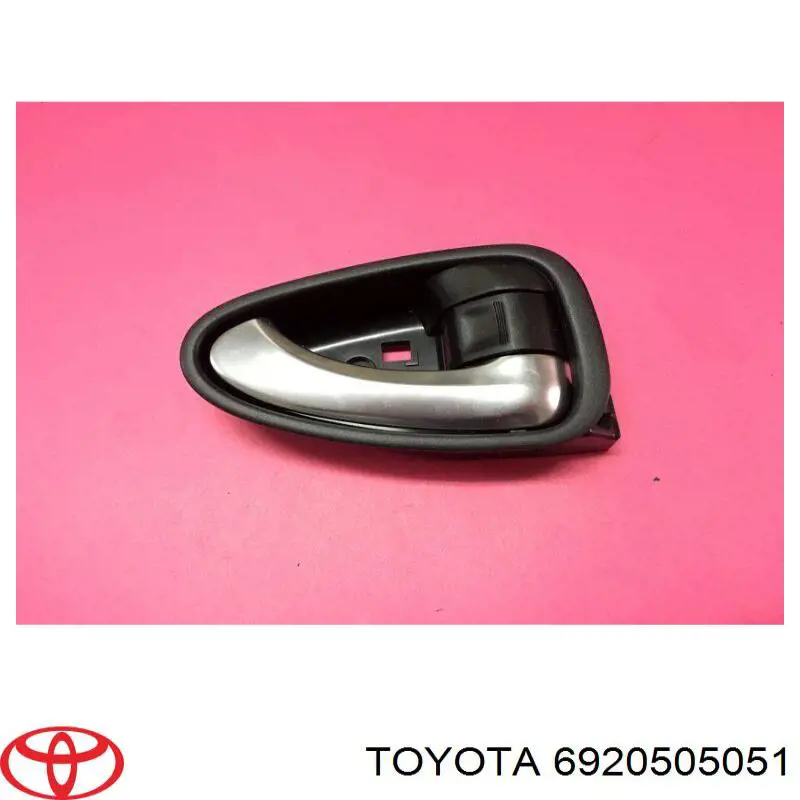 6920505051 Toyota maçaneta interna direita da porta dianteira