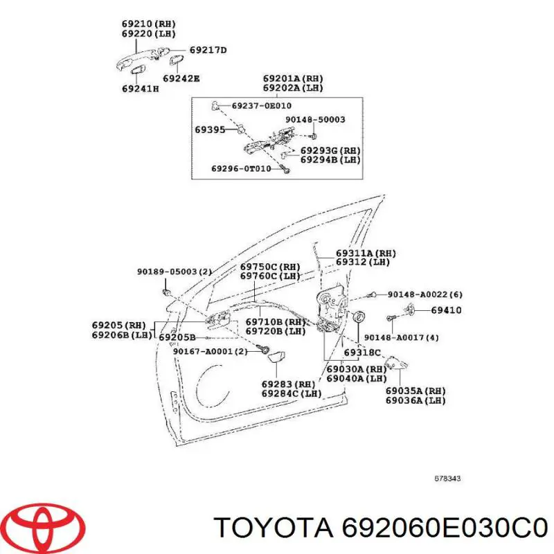 692060E030C0 Toyota 